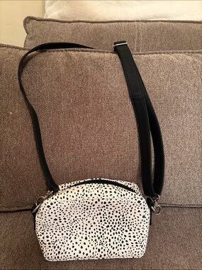 Dalmatian Print Black & White Crossbody Bag